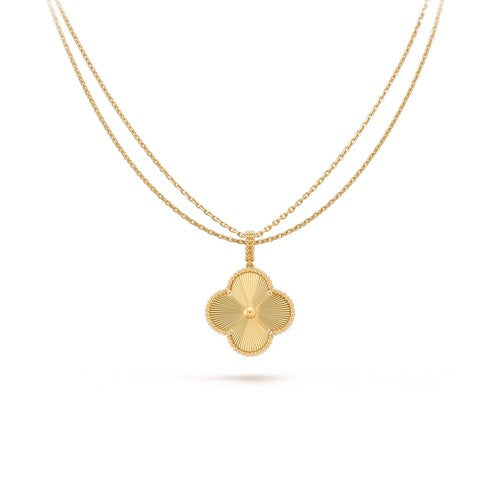 [Glimmer] CLOVER 25MM ペンダント ネックレス ゴールド