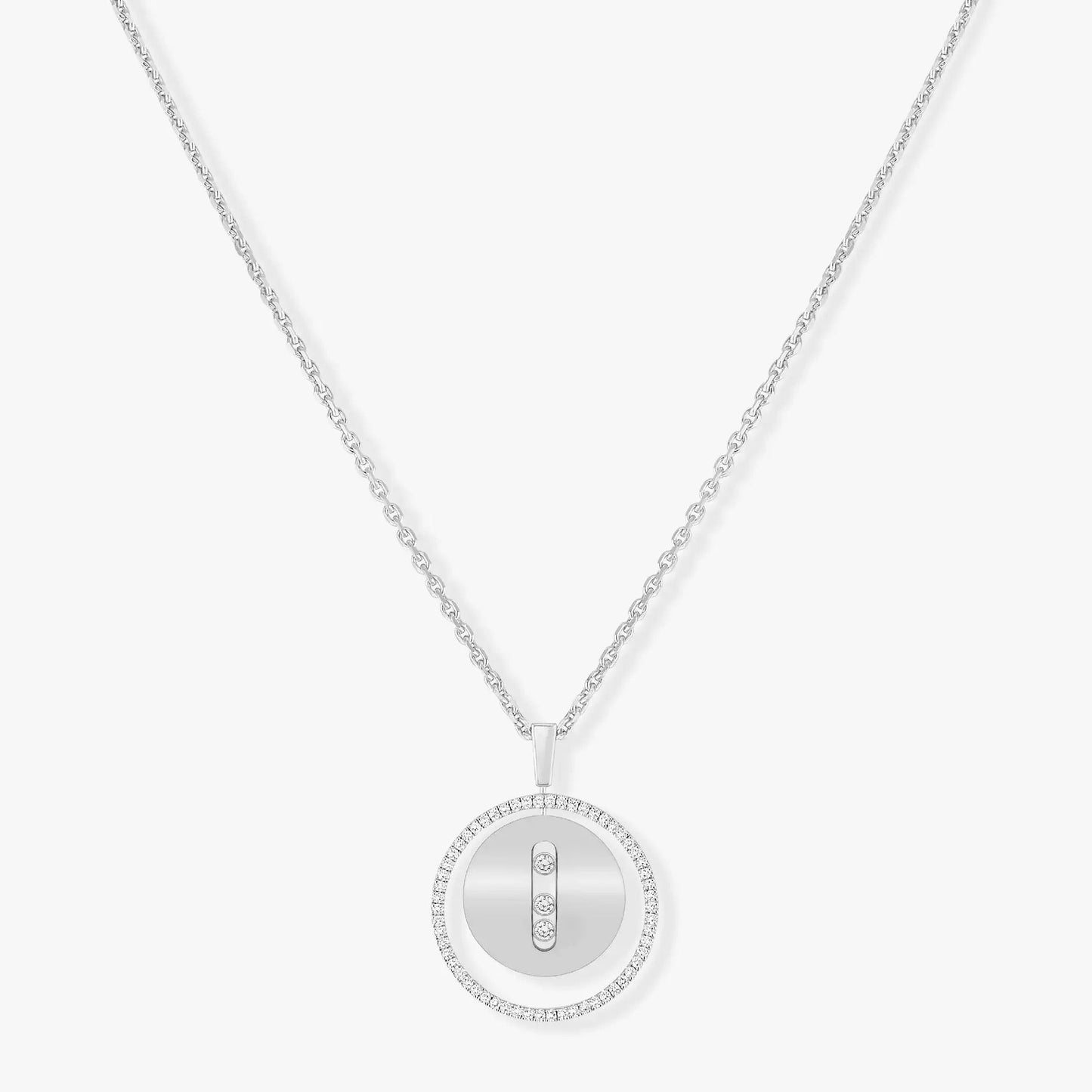 [Glimmer]Demo MOVE MM SILVER DIAMOND NECKLACE