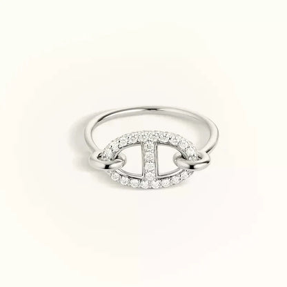 [Glimmer]RONDE SMALL SILVER DIAMOND RING