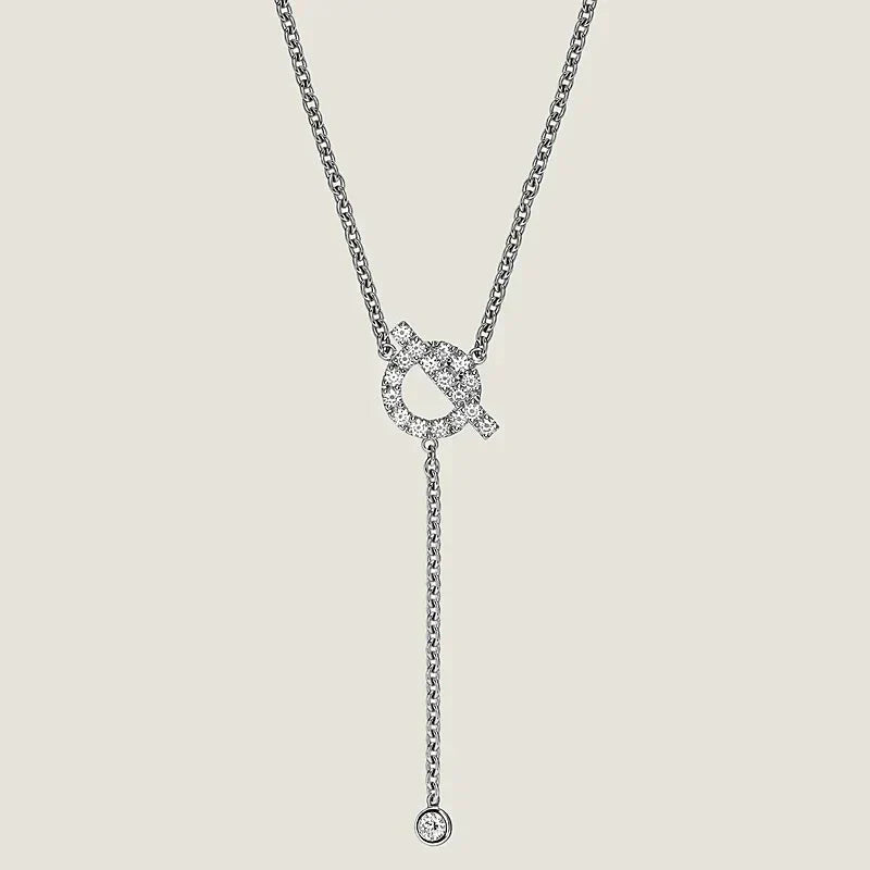 [Glimmer]FINESSE SILVER DIAMOND NECKLACE