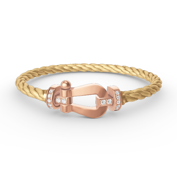 [Glimmer]FORCE LARGE HORSESHOE HALF DIAMOND BRACELET Glimmer GOLD