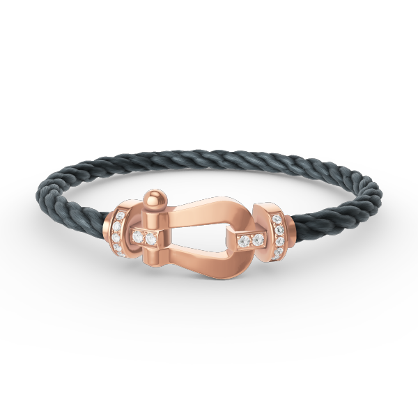[Glimmer]FORCE LARGE HORSESHOE HALF DIAMOND BRACELET Glimmer GOLD