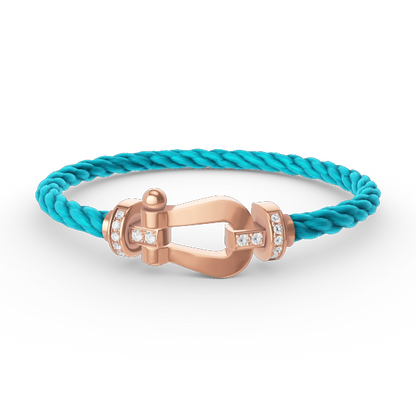 [Glimmer]FORCE LARGE HORSESHOE HALF DIAMOND BRACELET Glimmer GOLD