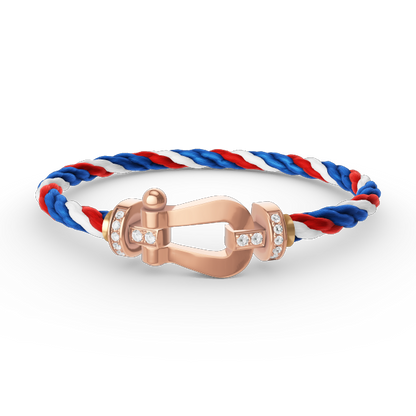 [Glimmer]FORCE LARGE HORSESHOE HALF DIAMOND BRACELET Glimmer GOLD