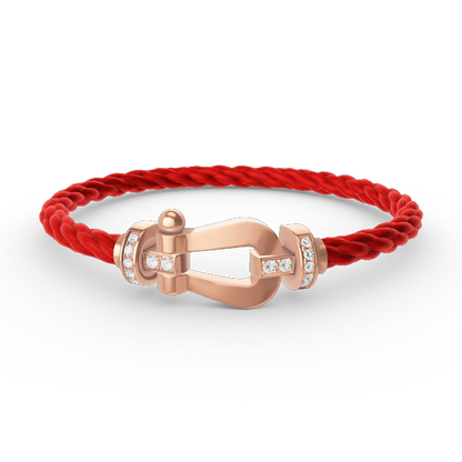 [Glimmer]FORCE LARGE HORSESHOE HALF DIAMOND BRACELET Glimmer GOLD