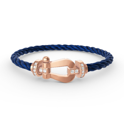 [Glimmer]FORCE LARGE HORSESHOE HALF DIAMOND BRACELET Glimmer GOLD