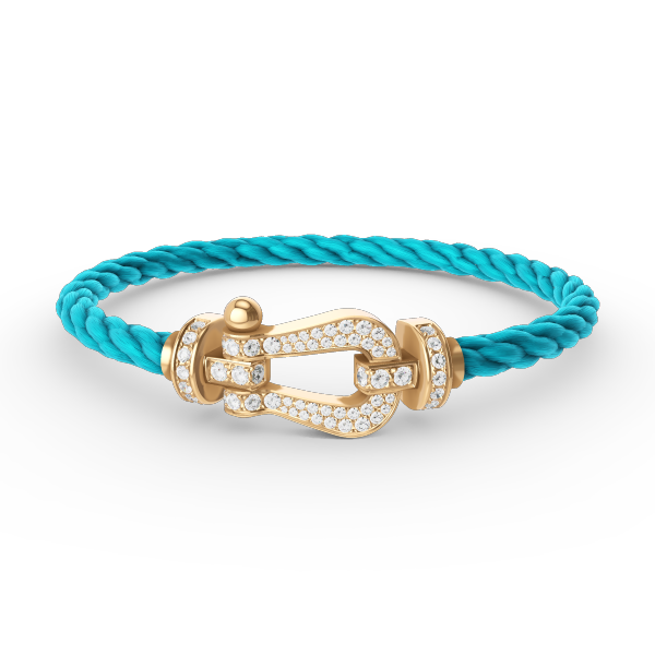 [Glimmer]FORCE LARGE HORSESHOE FULL DIAMOND BRACELET GOLD