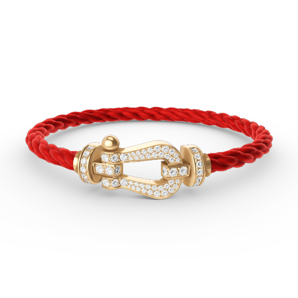 [Glimmer]FORCE LARGE HORSESHOE FULL DIAMOND BRACELET GOLD