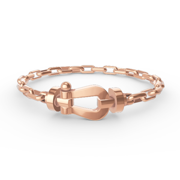 [Glimmer]FORCE LARGE HORSESHOE CLASP  METAL BRACELET