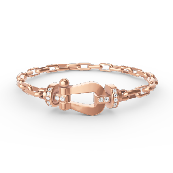 [Glimmer]FORCE LARGE HORSESHOE CLASP  METAL BRACELET