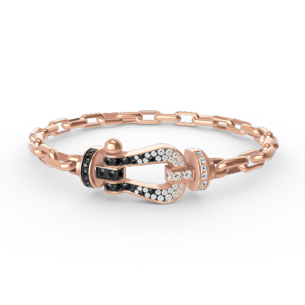 [Glimmer]FORCE LARGE HORSESHOE CLASP  METAL BRACELET
