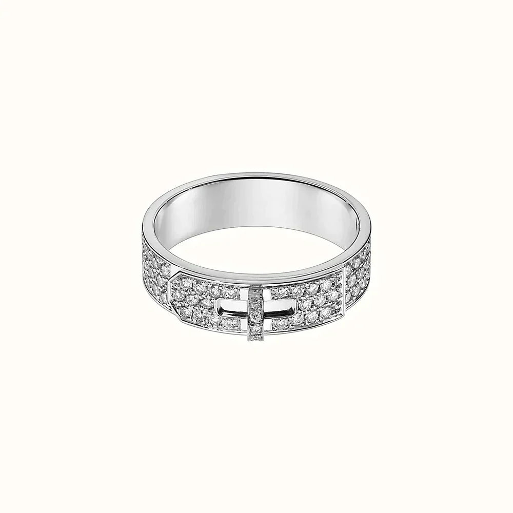 [Glimmer]KELLY SILVER DIAMOND RING