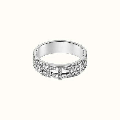 [Glimmer]KELLY SILVER DIAMOND RING