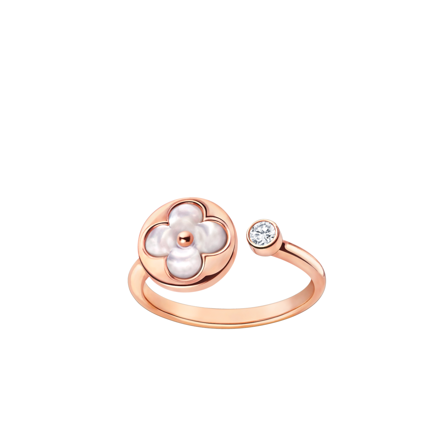 [Glimmer]SUN 1 DIAMOND PINK MOP RING
