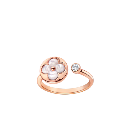 [Glimmer]SUN 1 DIAMOND PINK MOP RING