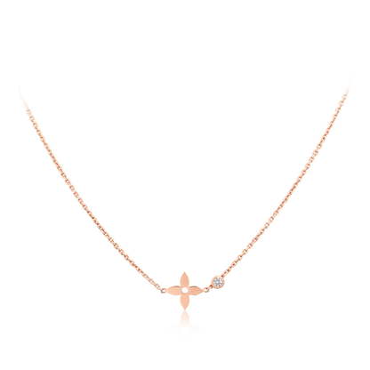 [Glimmer]BLOSSOM PENDANT PINK GOLD AND DIAMOND