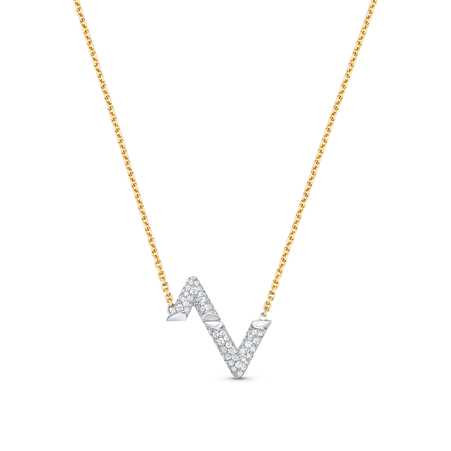 [Glimmer]VOLT SILVER DIAMOND PEDANT NECKLACE