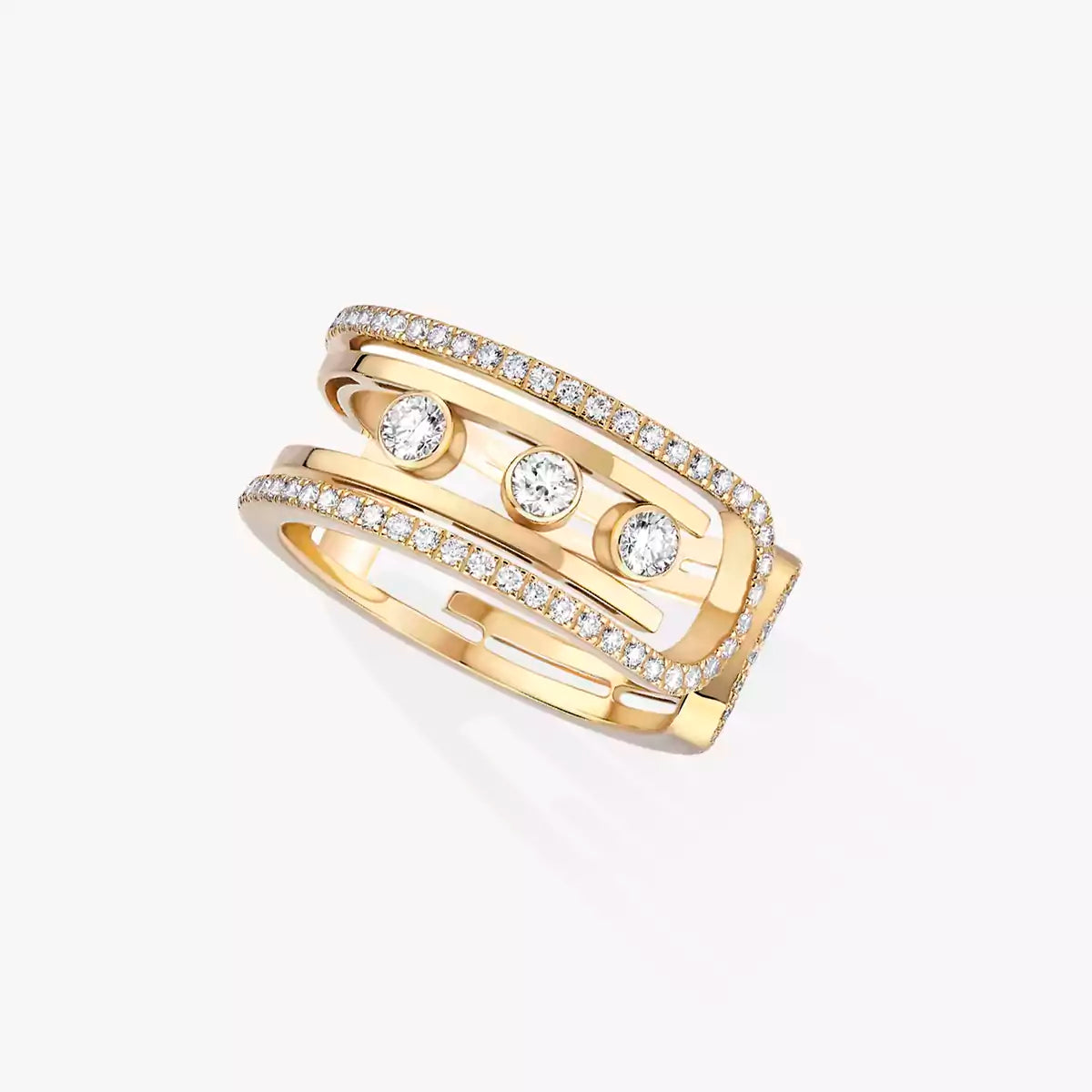 [Glimmer]Move 10th Diamond Ring in Gold