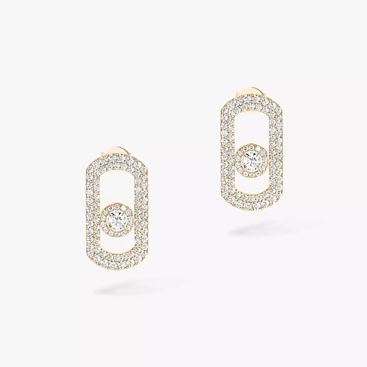 [Glimmer]So Move Pave_-Set Diamond Earrings in Silver