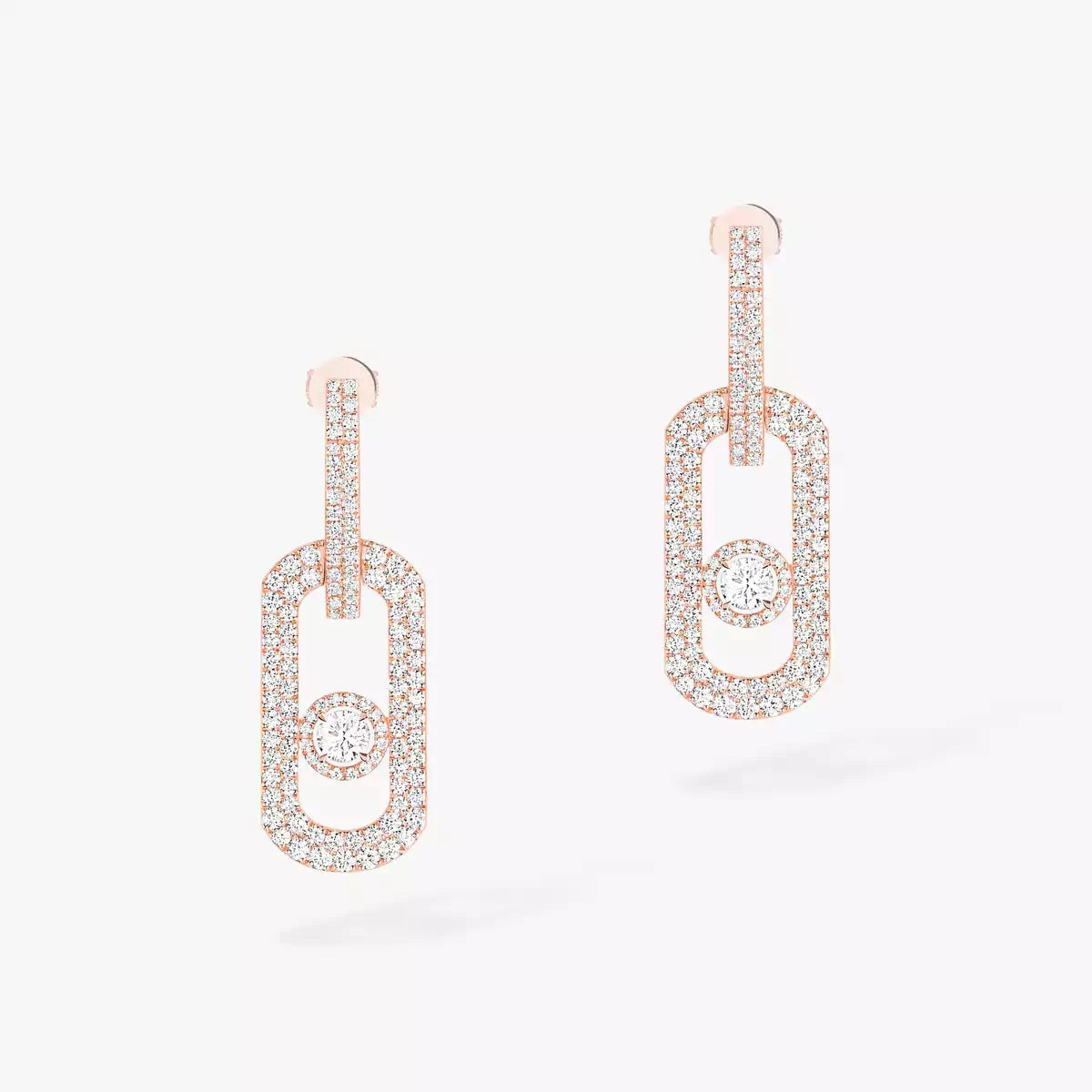 [Glimmer]So Move XL Pave_-Set Diamond Pendant Earrings