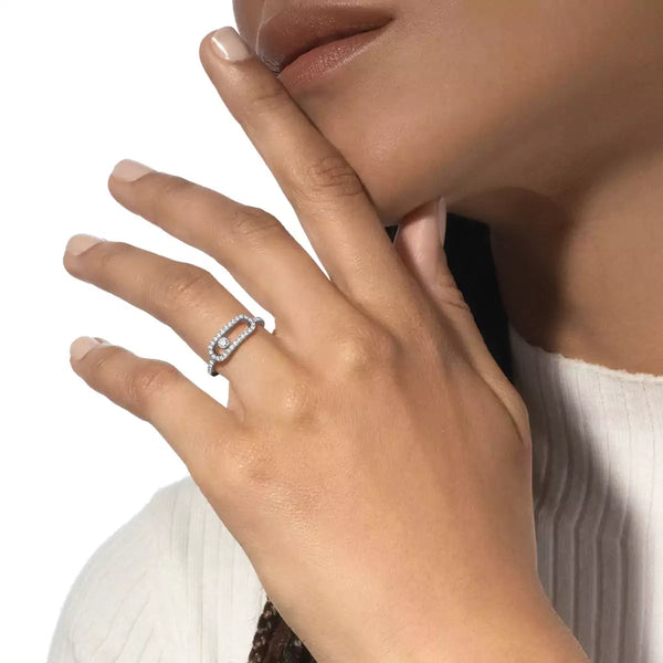 [Glimmer]Move Uno Diamond Ring in Gold