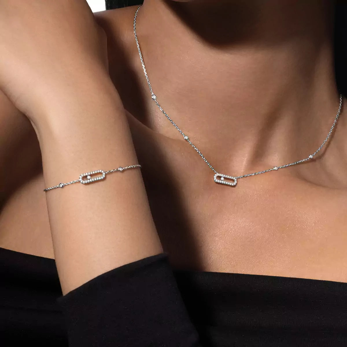 [Glimmer]Diamond Necklace Move Uno
