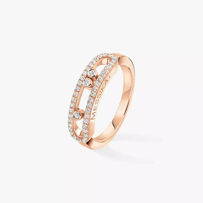 [Glimmer] Baby Move Gold Diamond Pave_ Ring