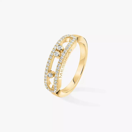 [Glimmer] Baby Move Gold Diamond Pave_ Ring