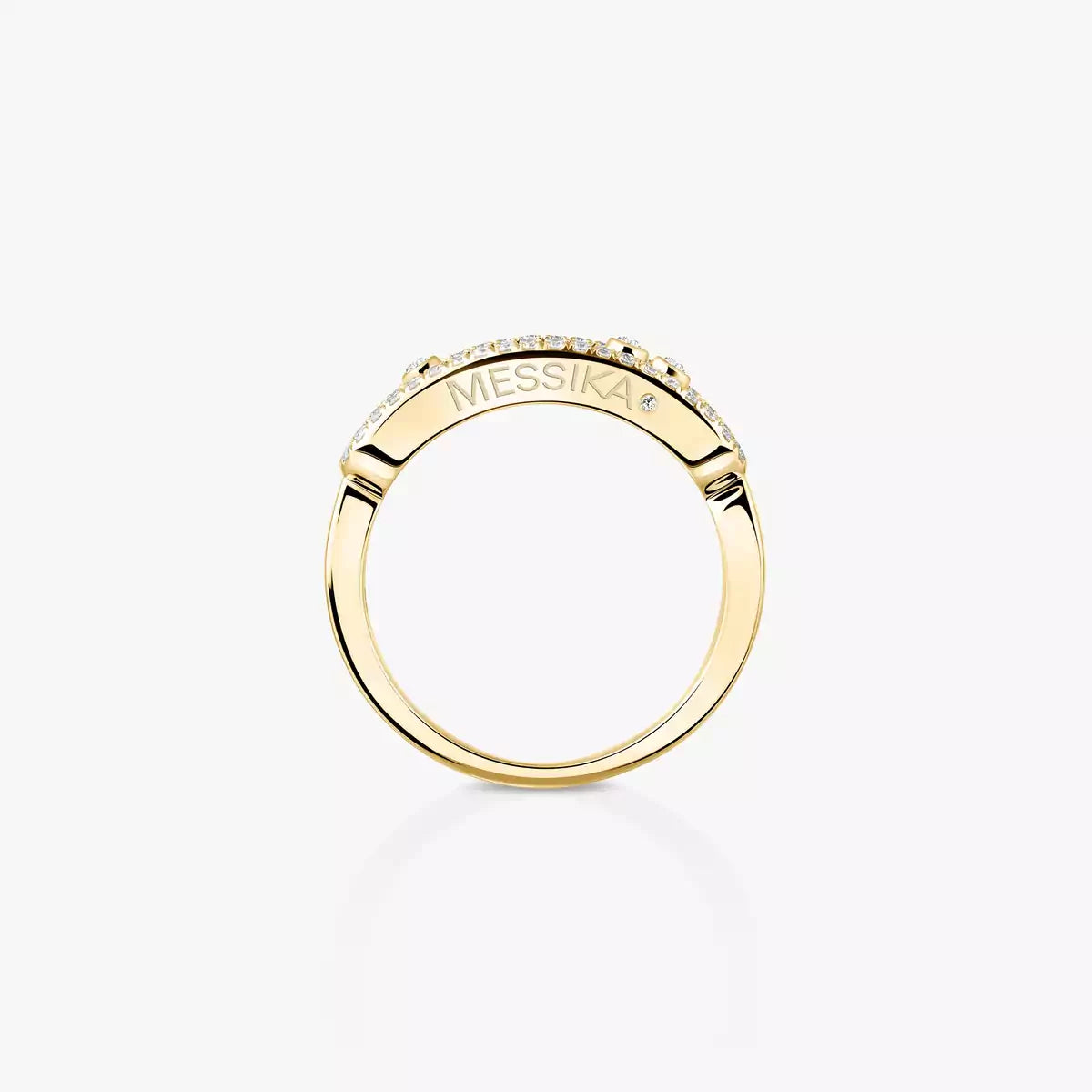 [Glimmer] Baby Move Gold Diamond Pave_ Ring
