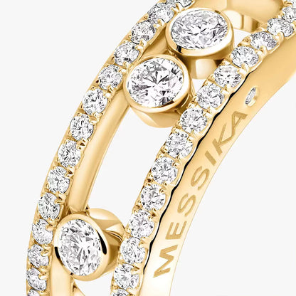 [Glimmer] Move Gold Diamond Pave_ Ring