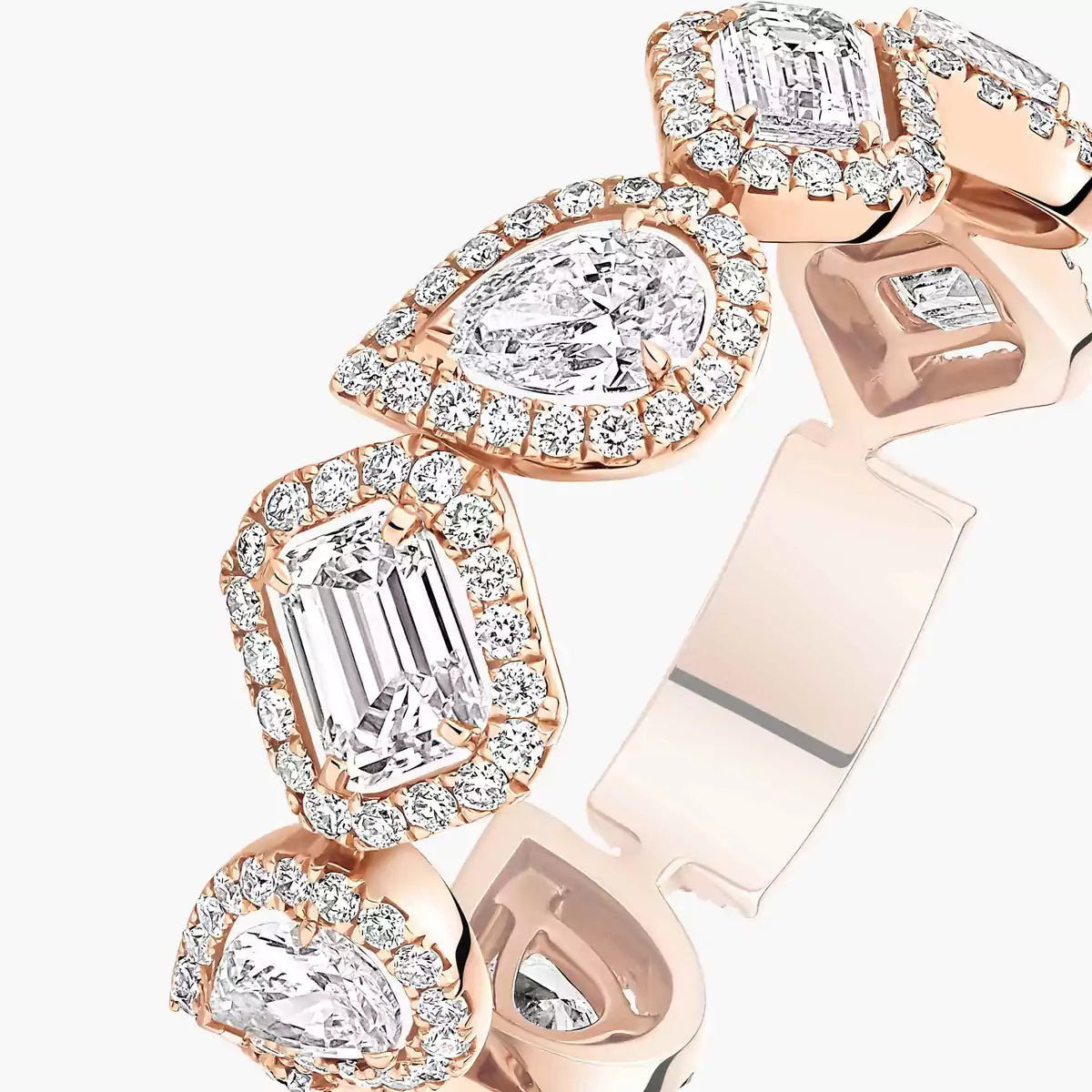 [Glimmer]Diamond Wedding Ring My Twin