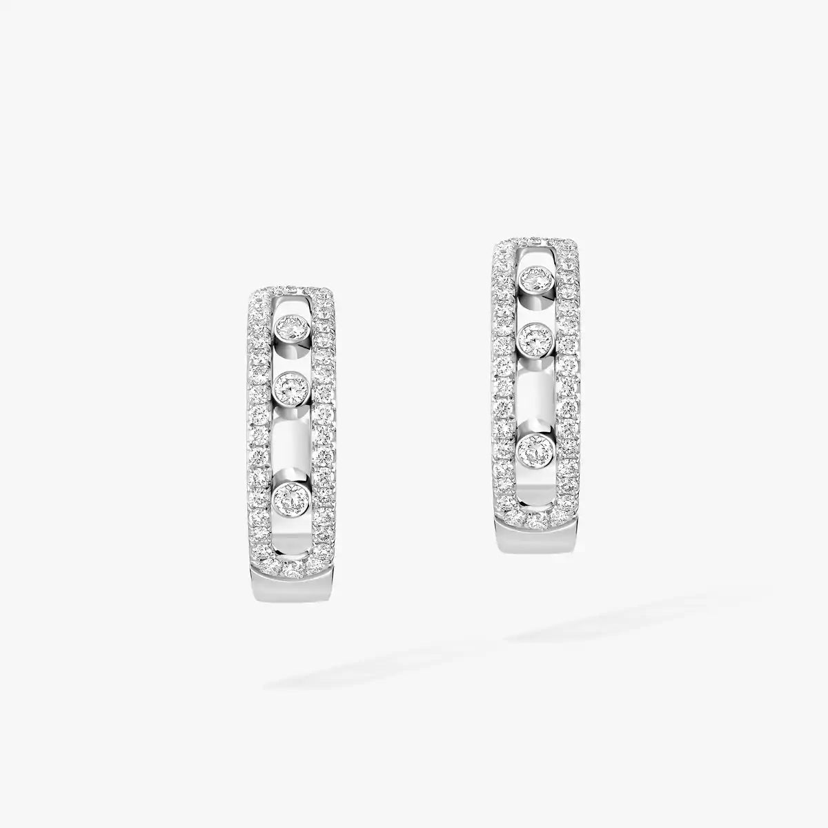 [Glimmer]Diamond Pave_ Hoop Earrings Move