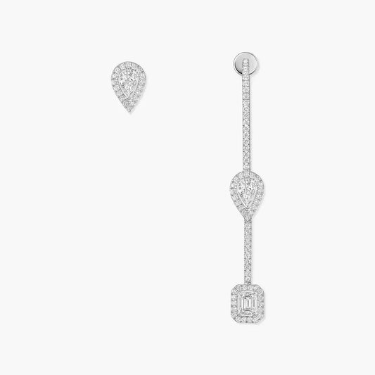 [Glimmer]Diamond Drop Earrings My Twin