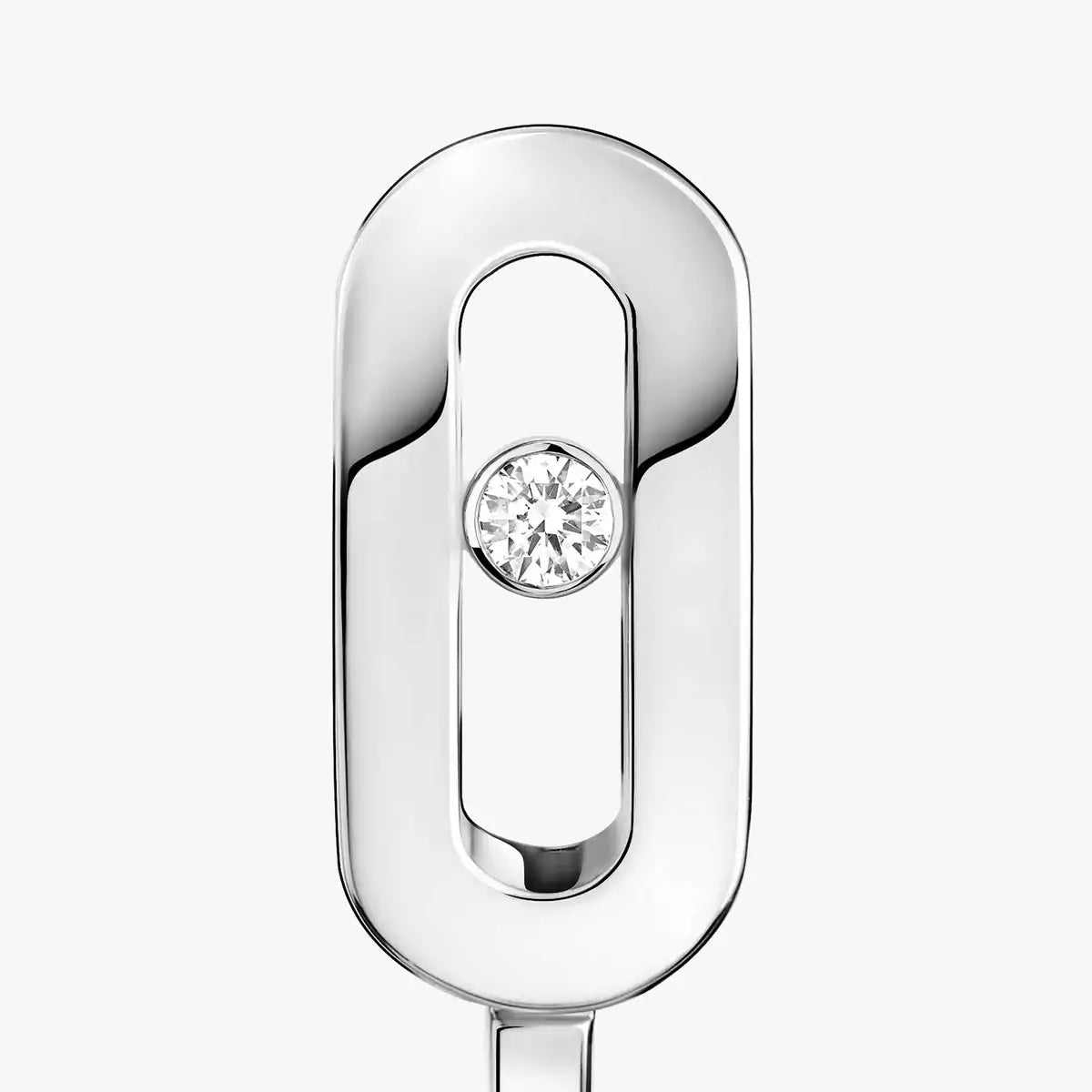 [Glimmer]Diamond Mini Hoop Earrings Move Classique