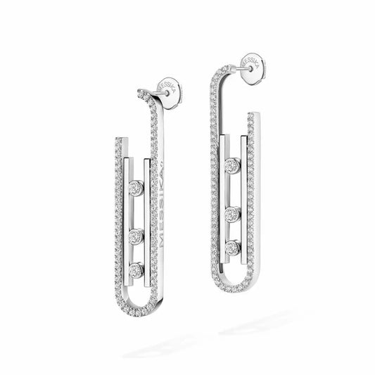 [Glimmer]Diamond Pendant Earrings Move 10Th