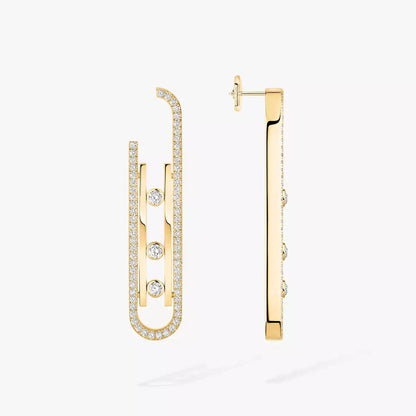 [Glimmer]Diamond Pendant Earrings Move 10Th