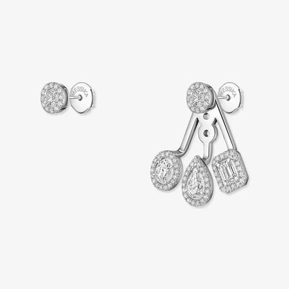 [Glimmer] My Twin Trio  Diamond Earrings