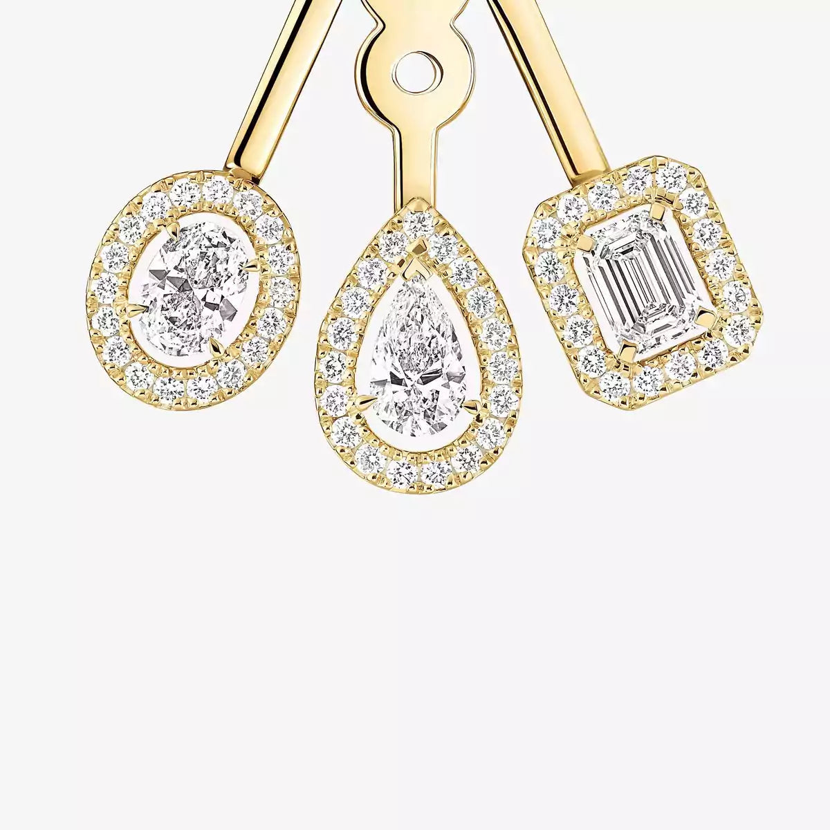 [Glimmer] My Twin Trio  Diamond Earrings