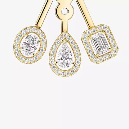 [Glimmer] My Twin Trio  Diamond Earrings