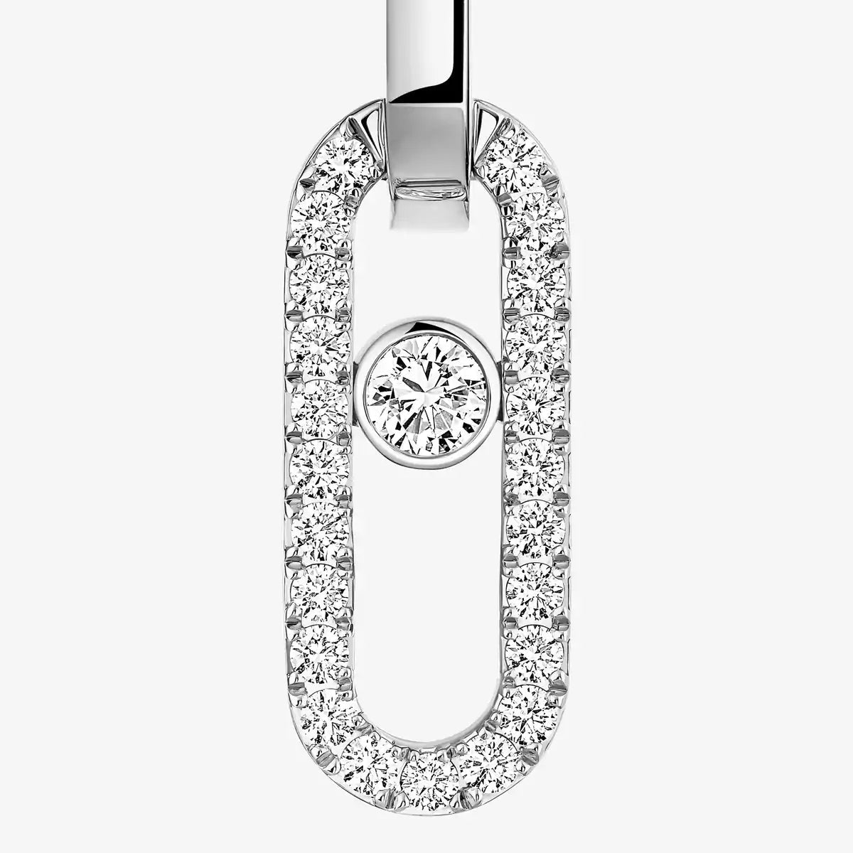 [Glimmer]Move Link Diamond Earrings