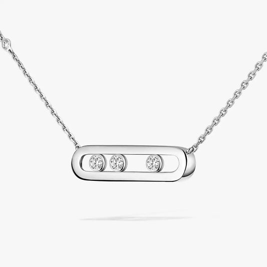 [Glimmer] Baby Move Gold Diamond Necklace