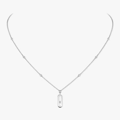 [Glimmer] Move Uno Gold Diamond Long Necklace