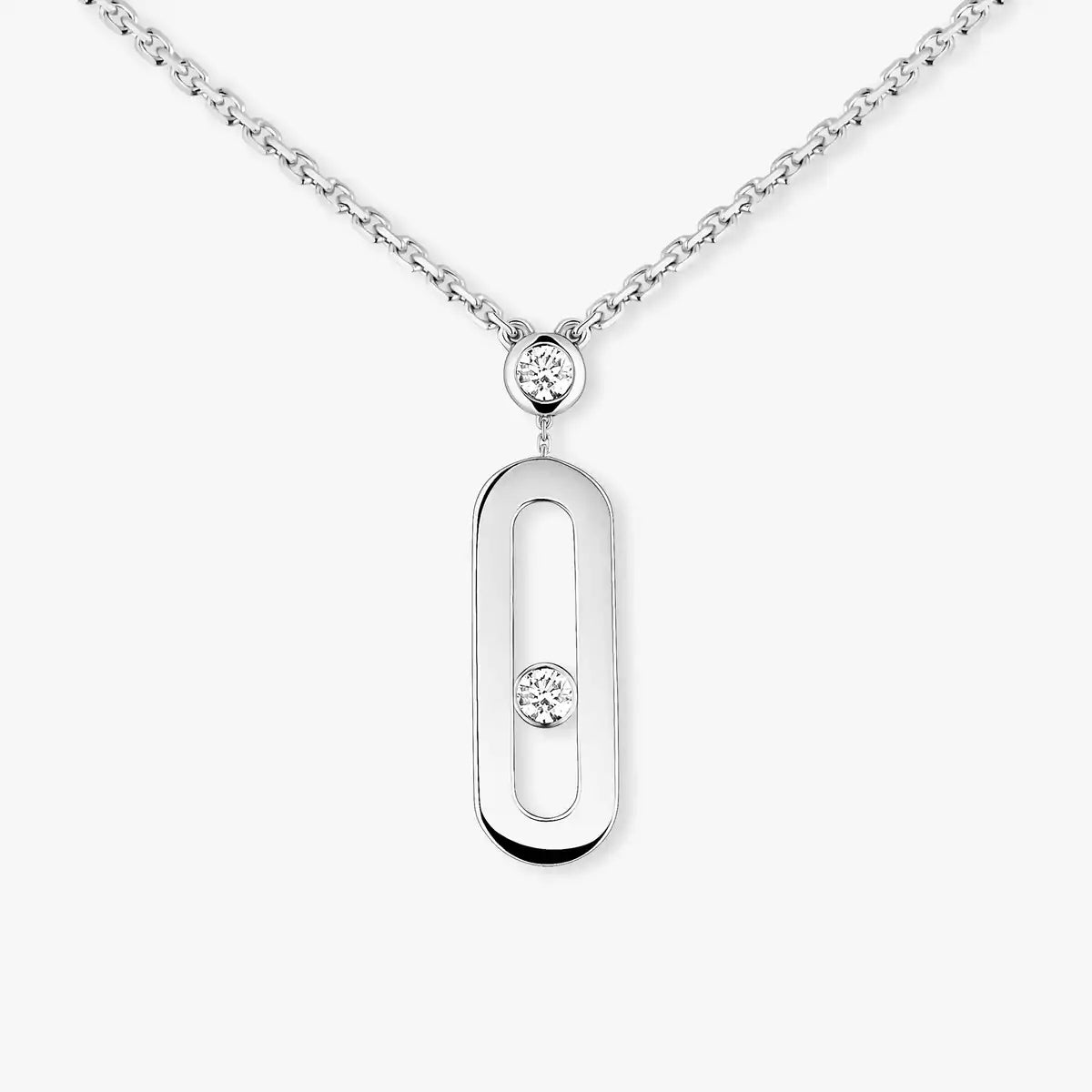 [Glimmer] Move Uno Gold Diamond Long Necklace