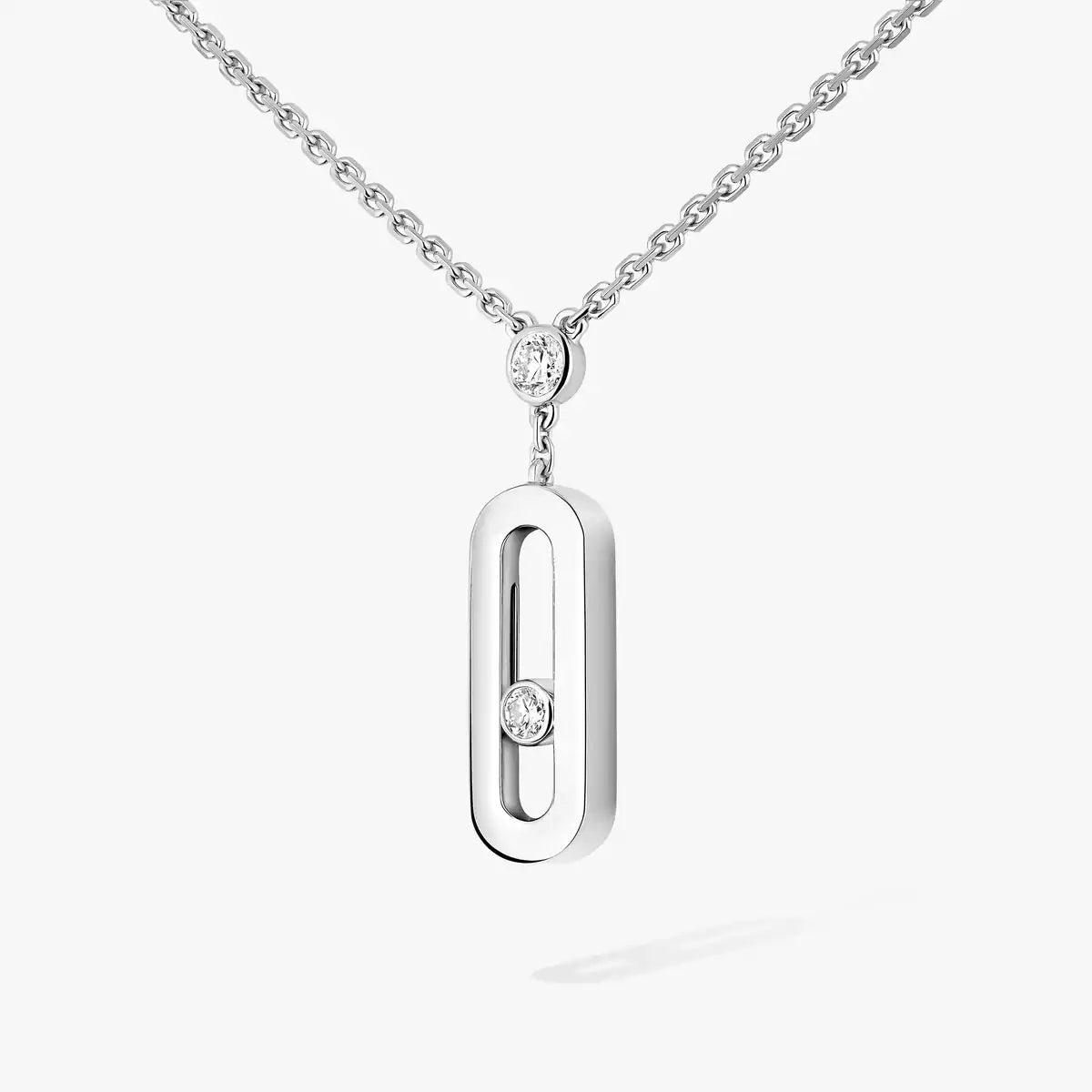 [Glimmer] Move Uno Gold Diamond Long Necklace