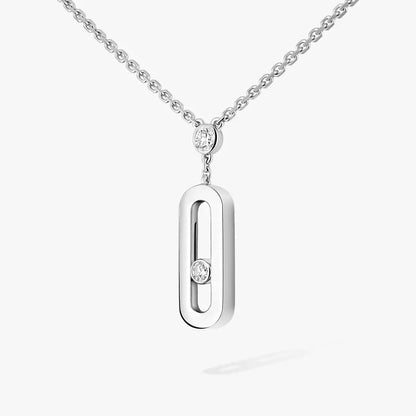 [Glimmer] Move Uno Gold Diamond Long Necklace