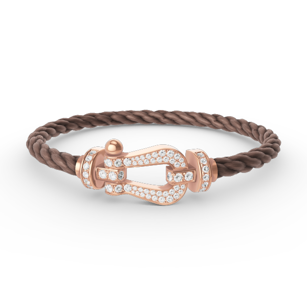 [Glimmer]FORCE LARGE HORSESHOE FULL DIAMOND BRACELET Glimmer GOLD