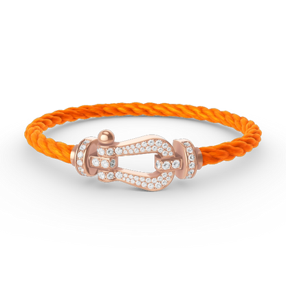 [Glimmer]FORCE LARGE HORSESHOE FULL DIAMOND BRACELET Glimmer GOLD