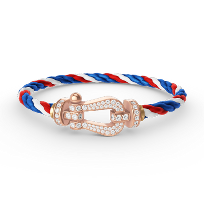 [Glimmer]FORCE LARGE HORSESHOE FULL DIAMOND BRACELET Glimmer GOLD