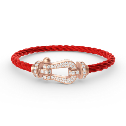 [Glimmer]FORCE LARGE HORSESHOE FULL DIAMOND BRACELET Glimmer GOLD