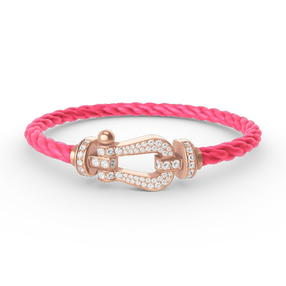 [Glimmer]FORCE LARGE HORSESHOE FULL DIAMOND BRACELET Glimmer GOLD